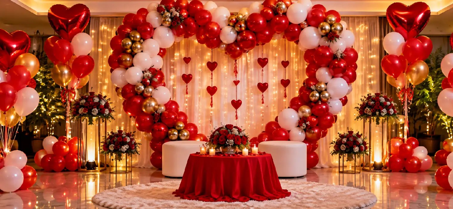 Birthday balloon decoration setup by Abdul Event Kolhapur Ballon Decoration