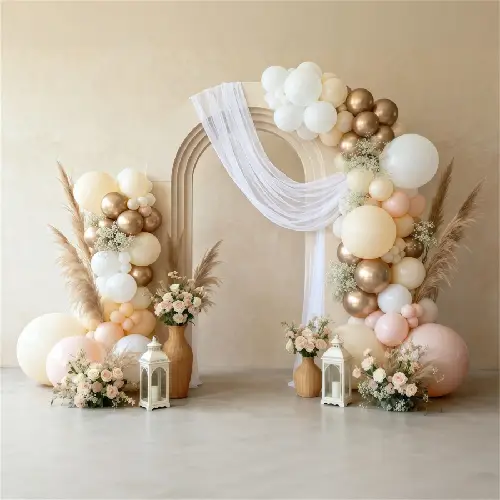 Baby shower balloon decor sample